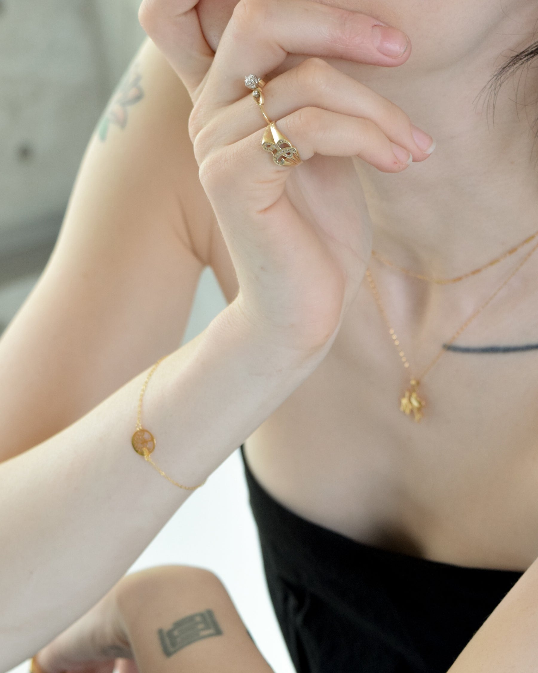 14k Gold × Diamond Ring