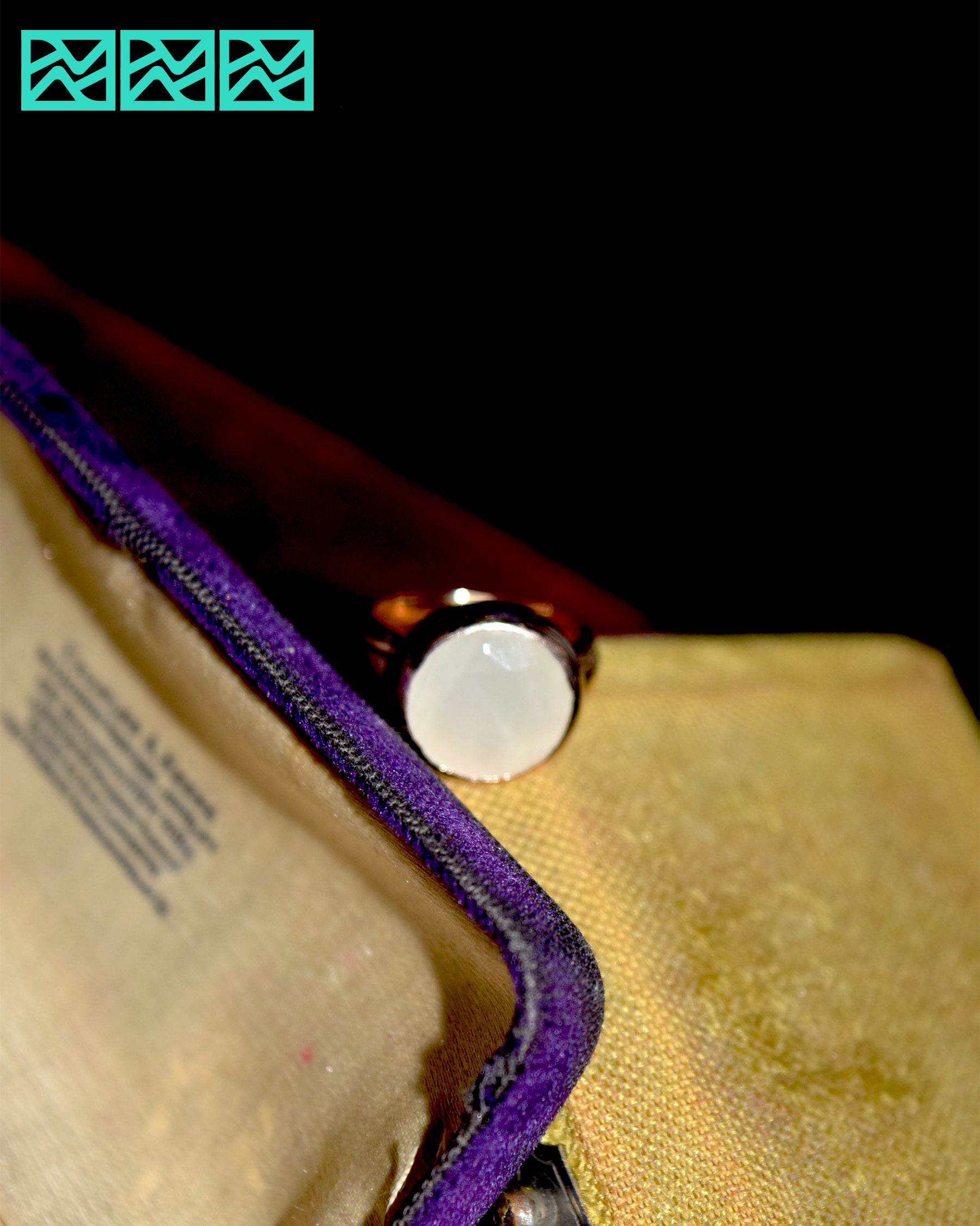 14k Gold × Moon stone Ring - 10.5号