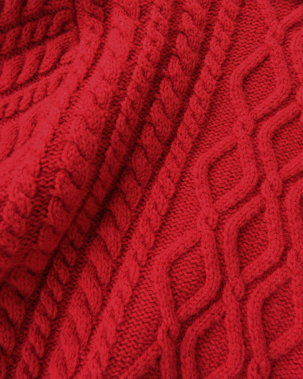 404 Cropped Cable Knit by RYE TENDER - Red × White