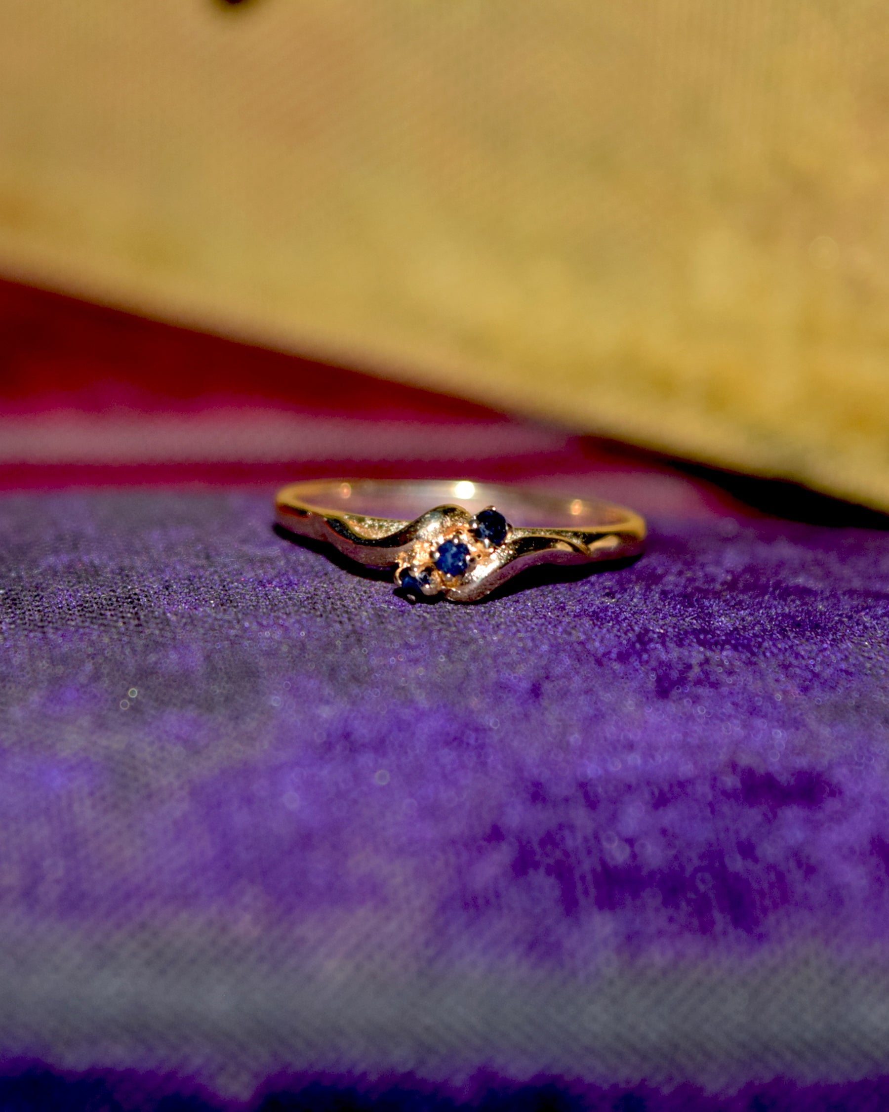 14k Gold × Sapphire Ring - 12号