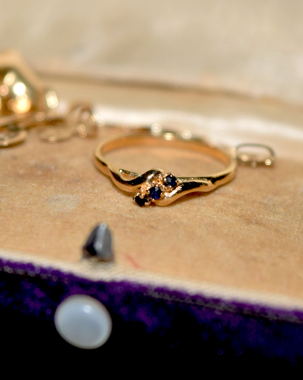 14k Gold × Sapphire Ring - 12号