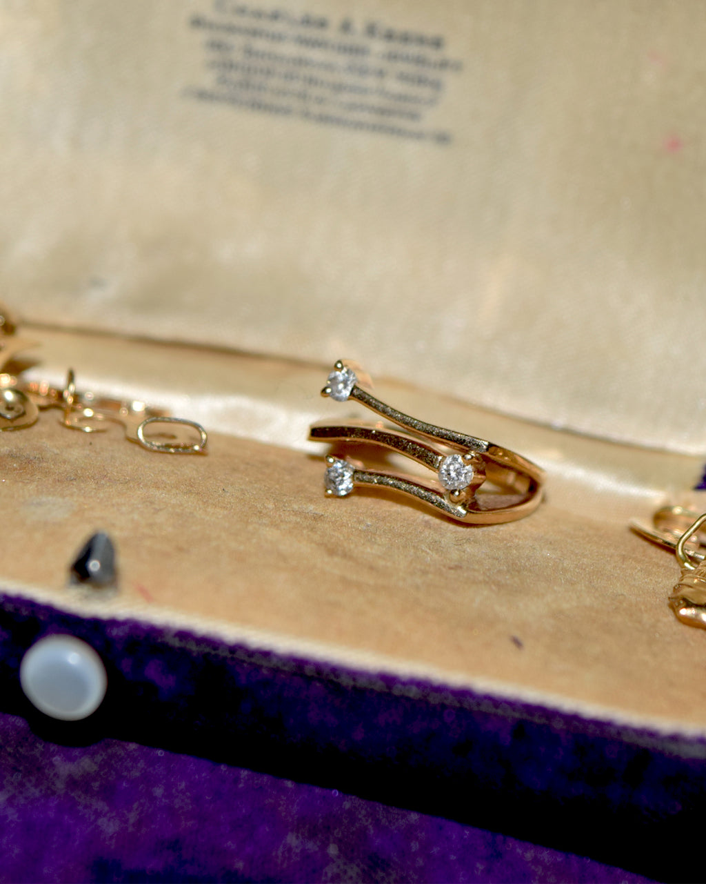 14k Gold × Diamond Ring