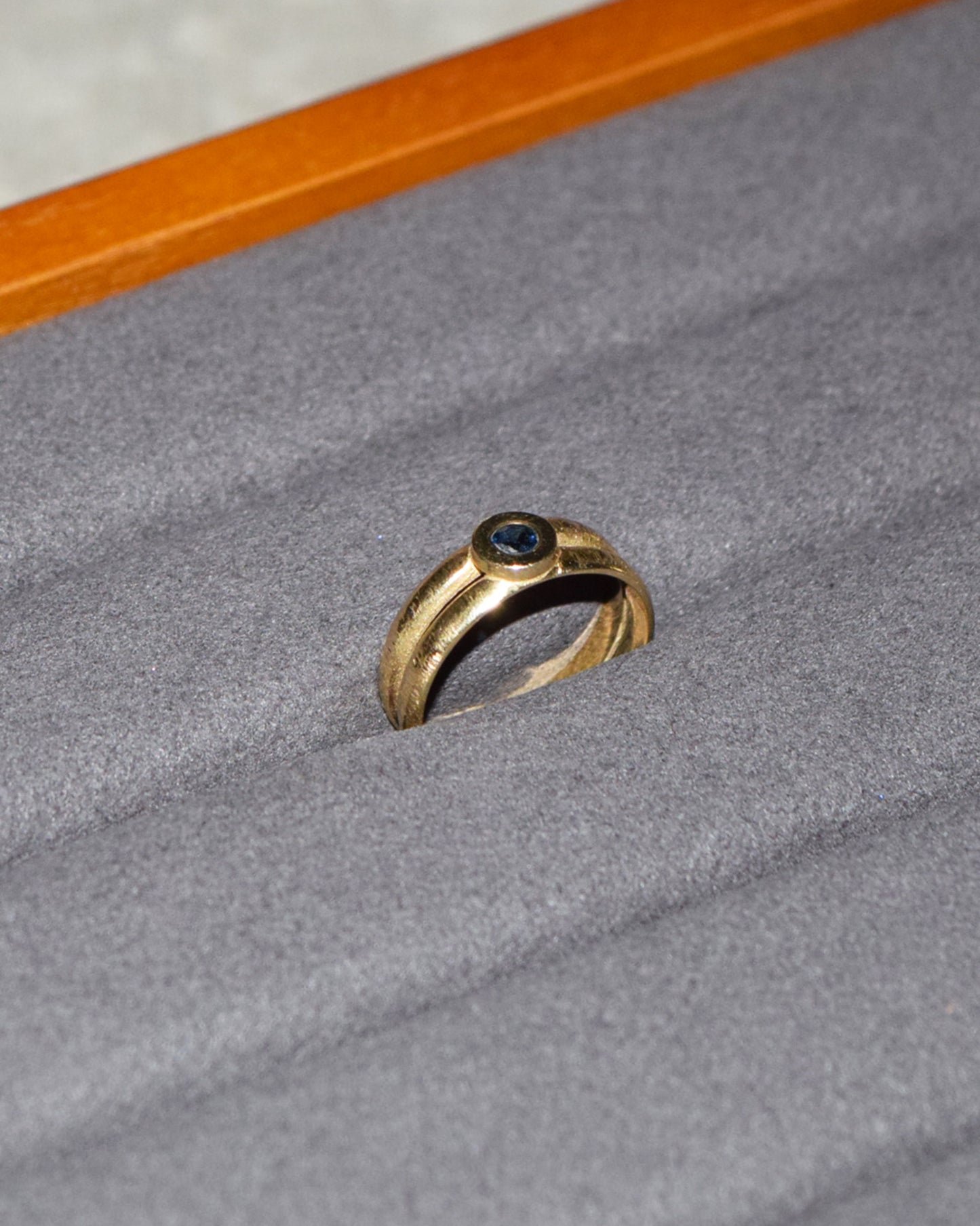 14k Gold × Sapphire Ring - 14.5号