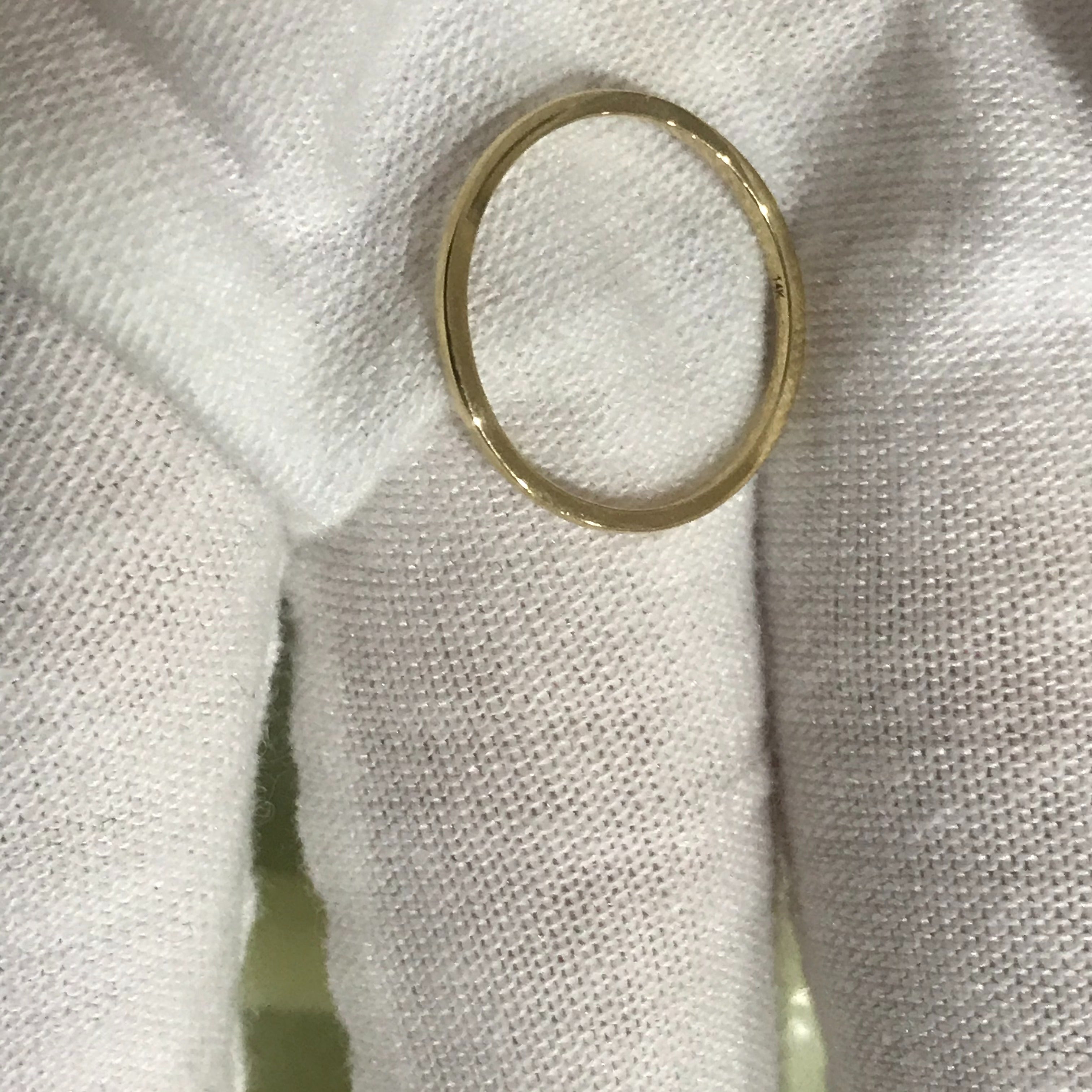 14k Gold Skinny Ring - 1mm