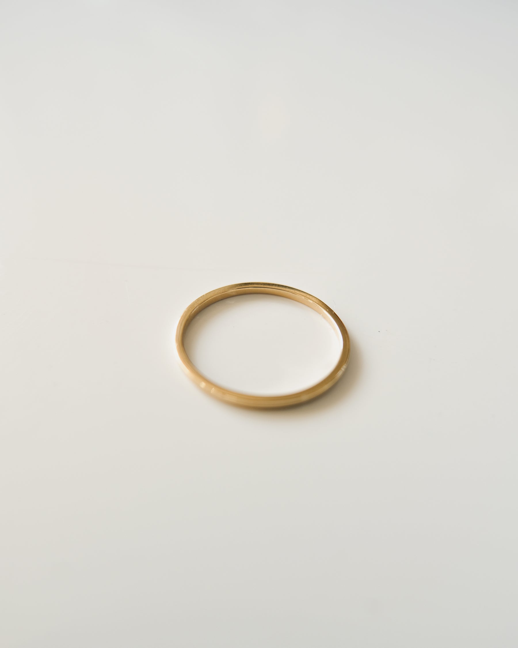14k Gold Skinny Ring - 1mm