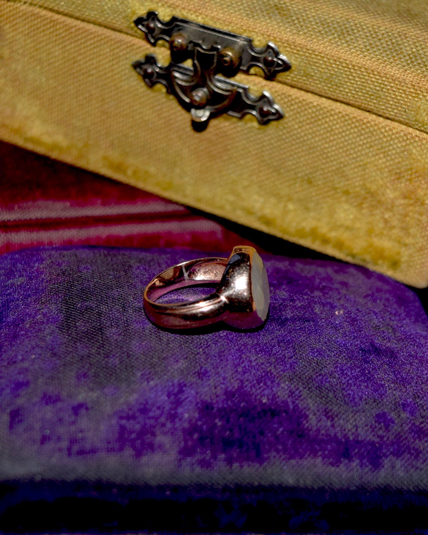 14k Gold × Moon stone Ring - 10.5号