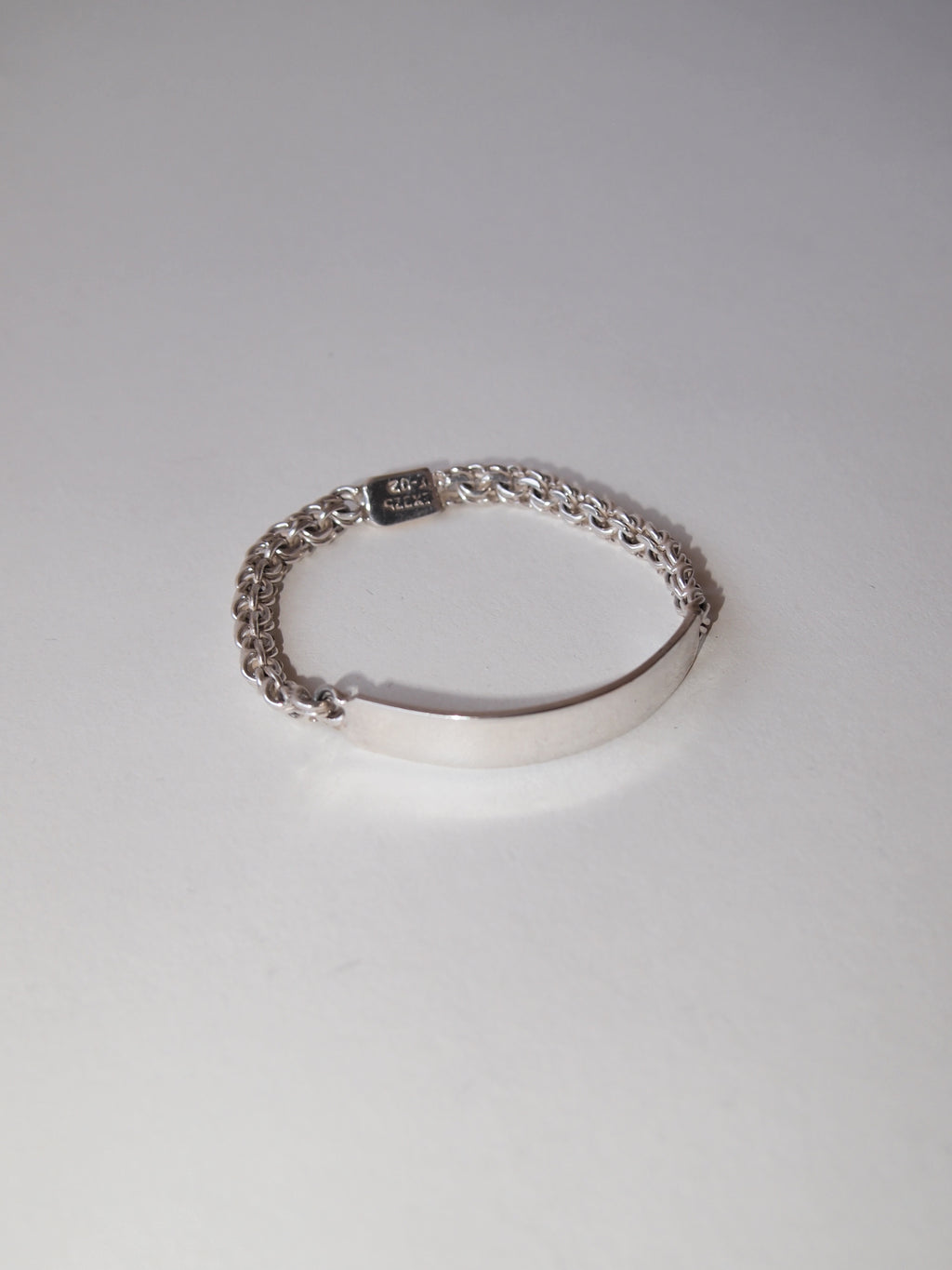 Silver ID Bracelet Made in Mexico