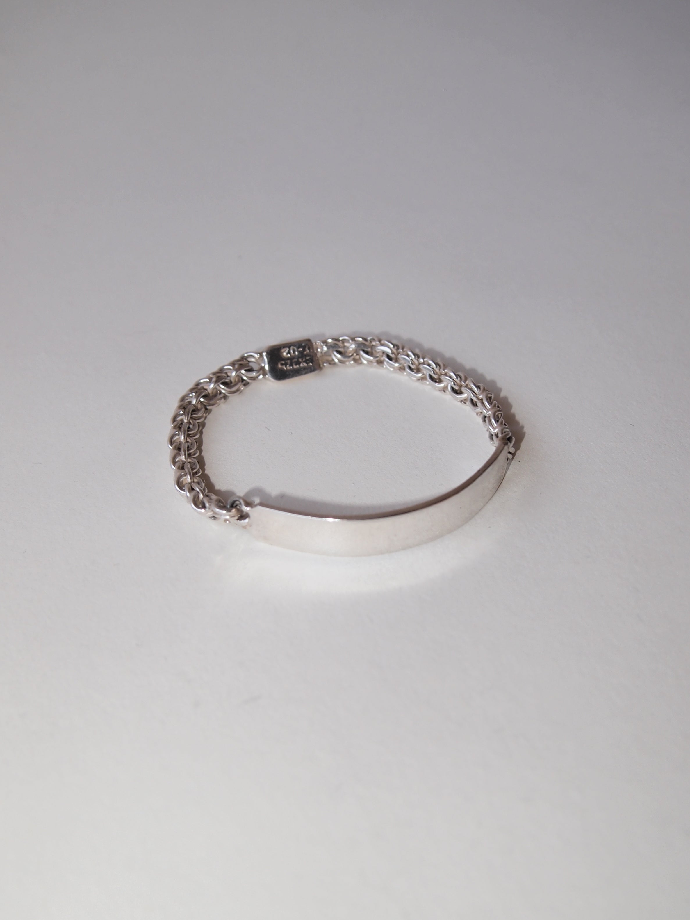 Silver ID Bracelet Made in Mexico