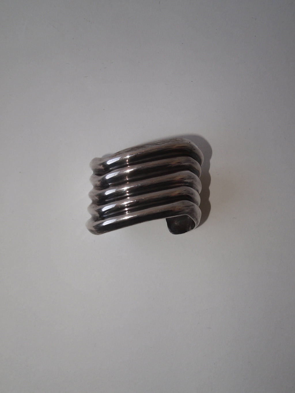 Silver Heavy Bangle Made in Mexico