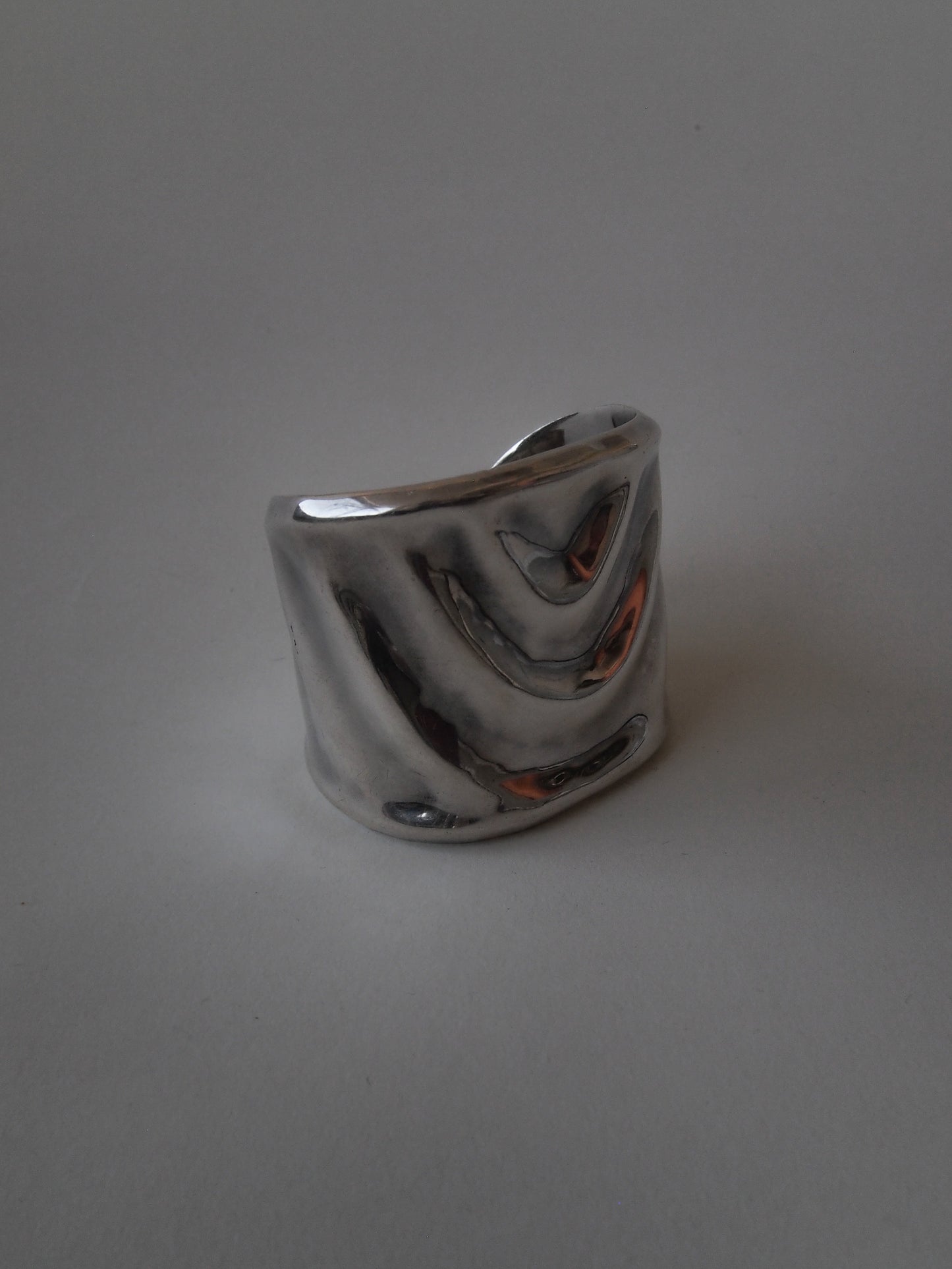 Silver Heavy Bangle Made in Mexico