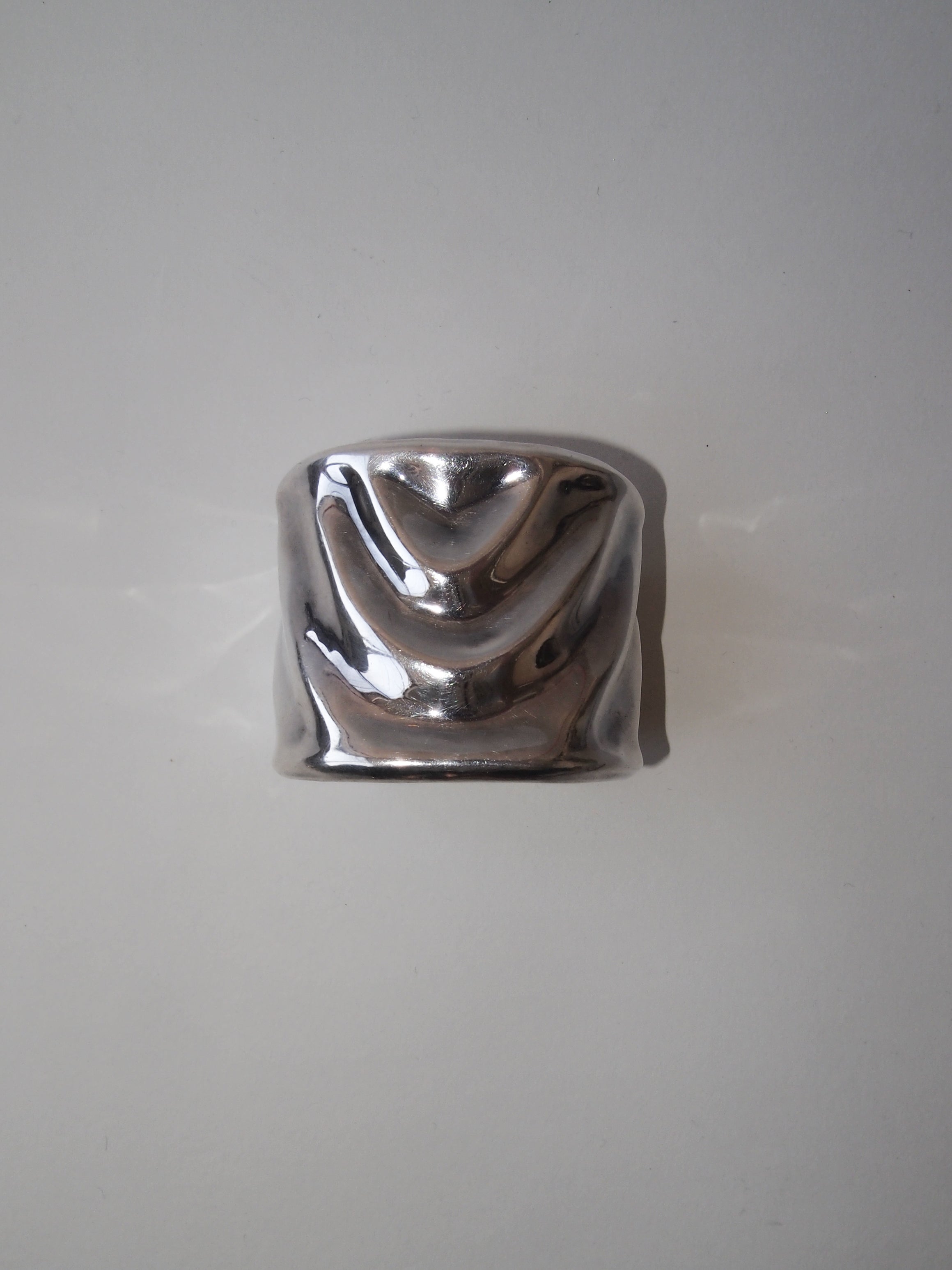 Silver Heavy Bangle Made in Mexico