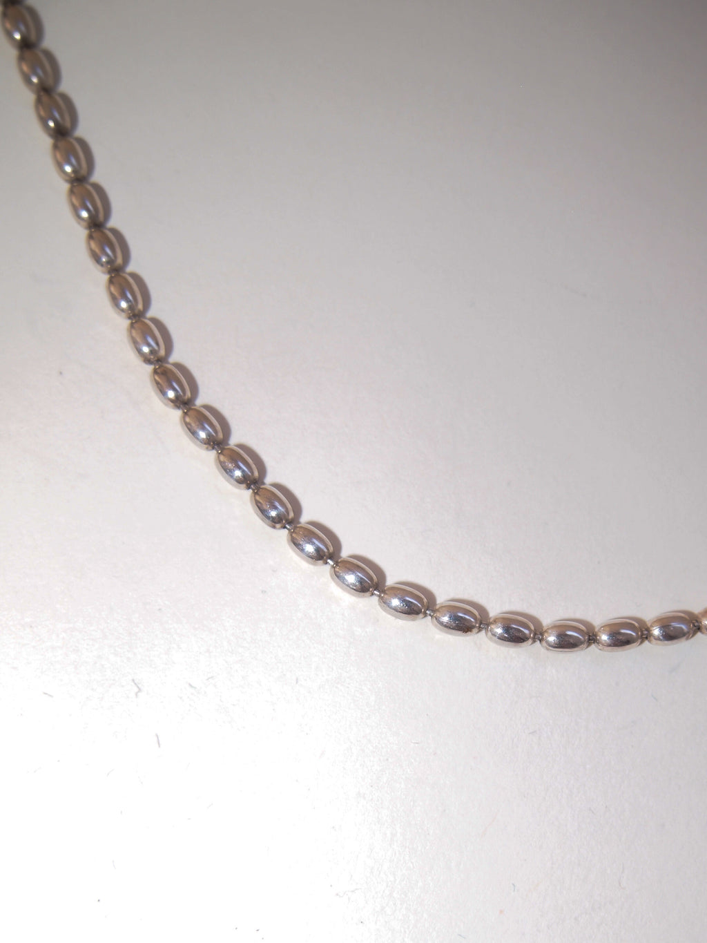 Silver Beans Chain Necklace