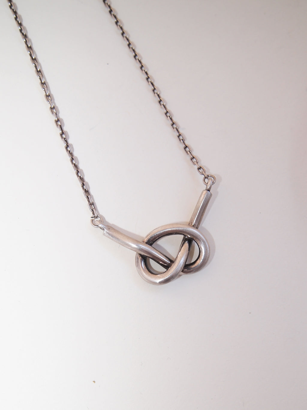 Silver Knot Necklace