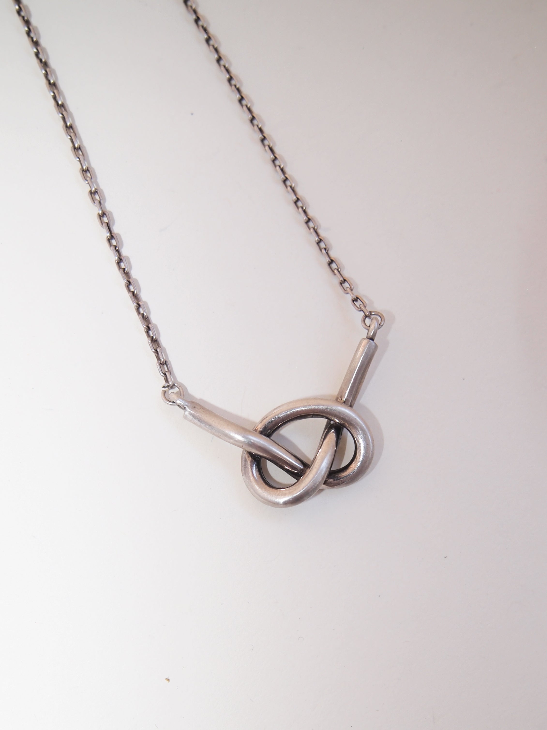 Silver Knot Necklace