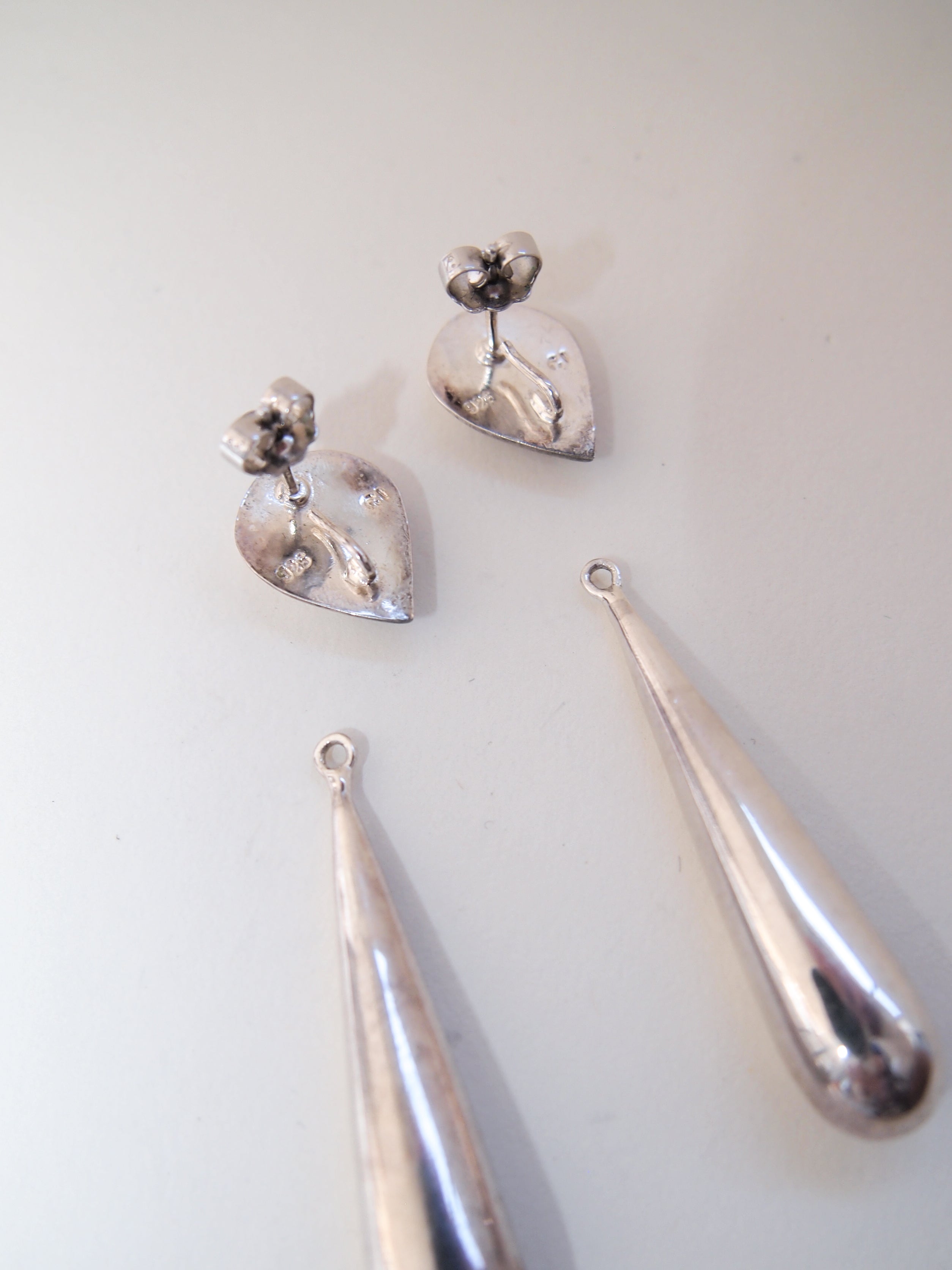 Silver Drop Earrings