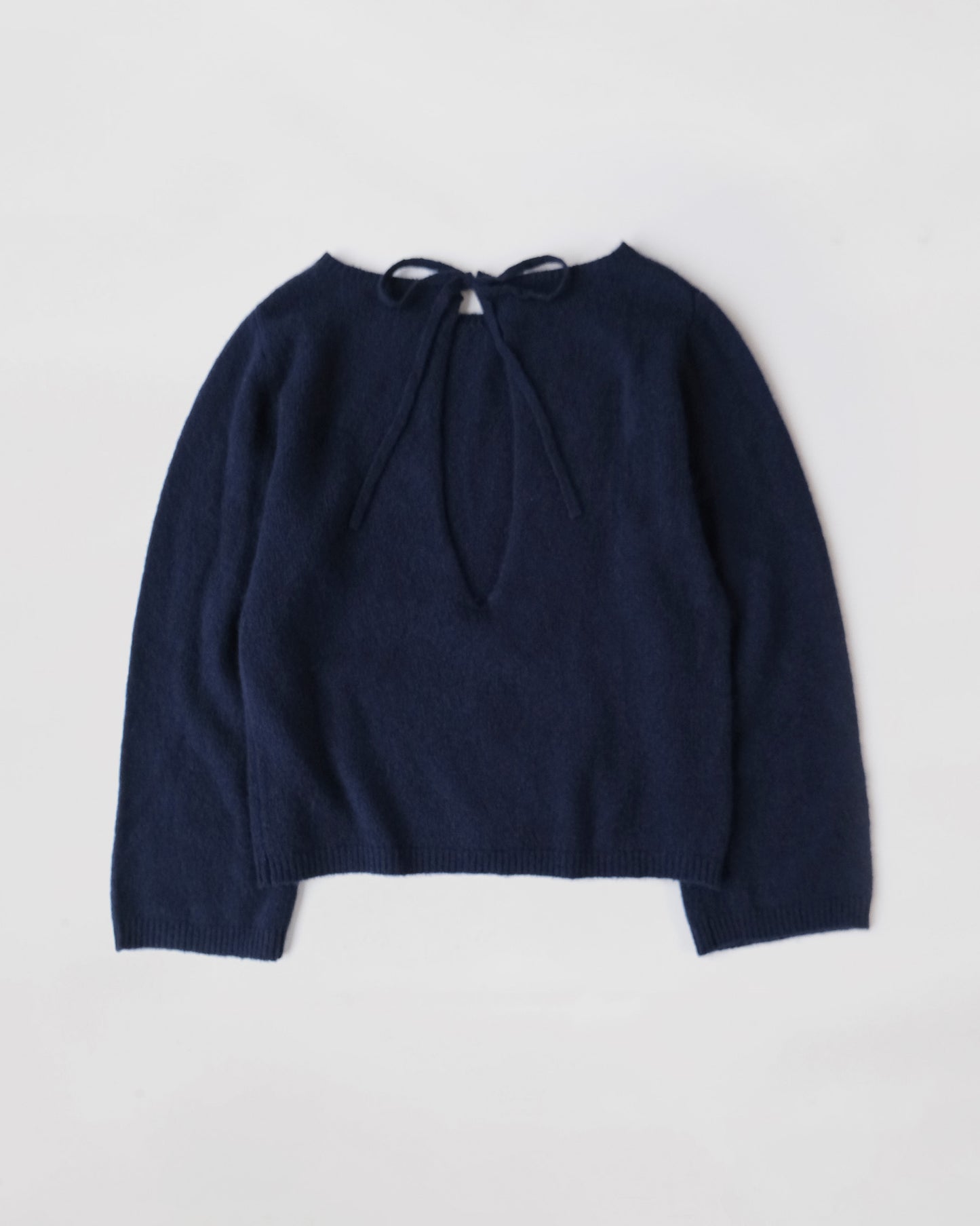 Back-Opened Cashmere Sweater
