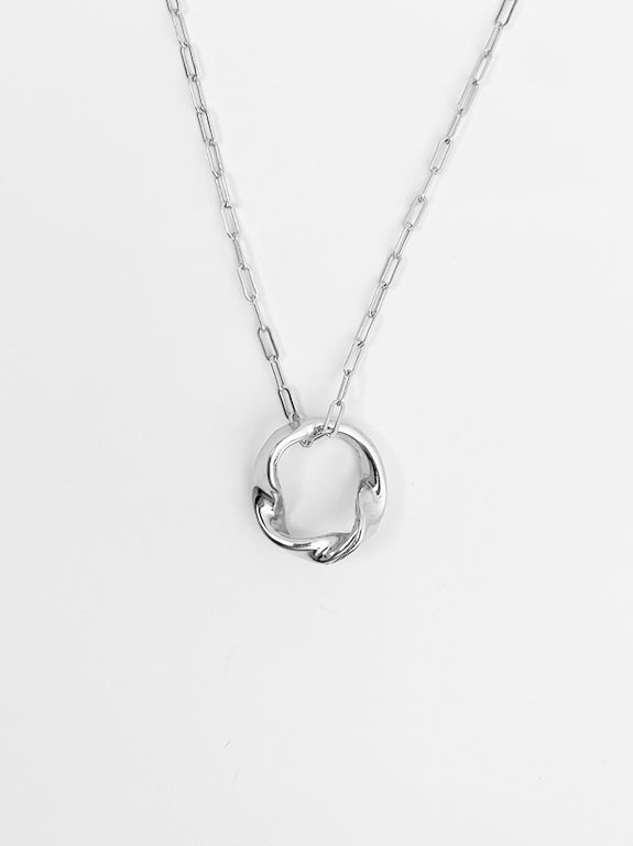 Alexandra Twisted Ring/Necklace Silver